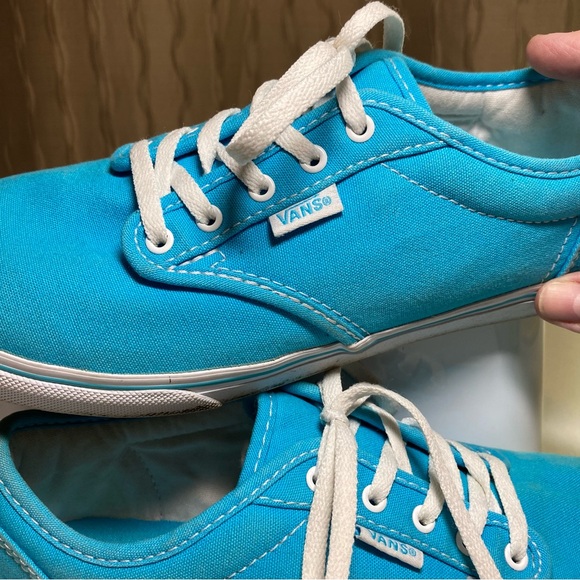 Vans Authentic Era Blue Women's 8 Skate Shoes Blue Low Top Lace Up Canvas - Picture 10 of 14
